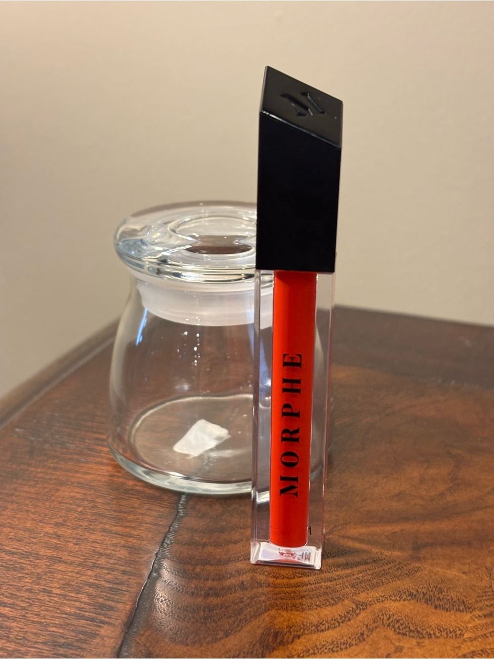 Morphe Liquid Lip Gloss in Vibrant Orange-Red